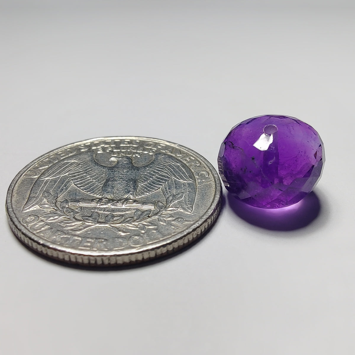 Top To Bottom Drilled Faceted Amethyst