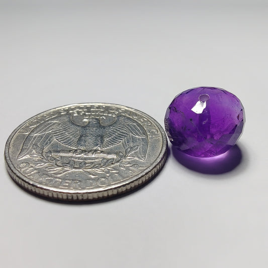 Top To Bottom Drilled Faceted Amethyst