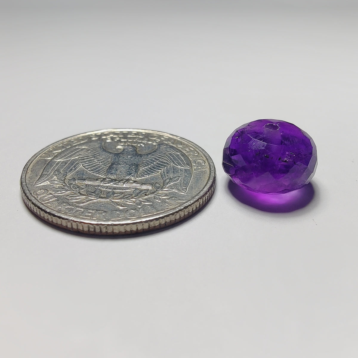 Top To Bottom Drilled Faceted Amethyst