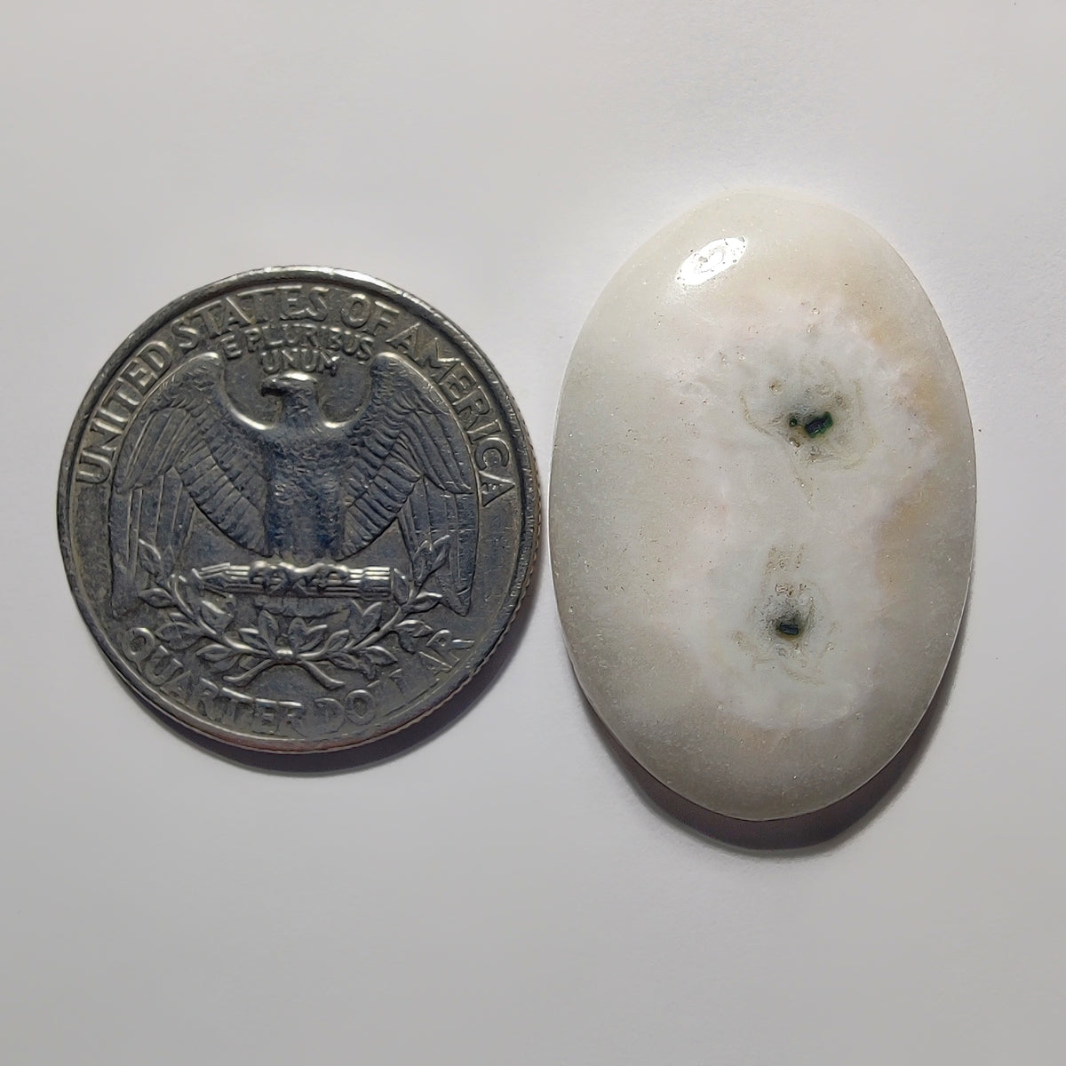 Natural Soler Quartz Cabochon gemstone cabochon - natural crystal healing stone for jewelry making by Gemivra