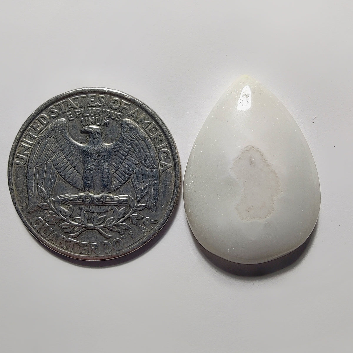 Natural Soler Quartz Cabochon gemstone cabochon - natural crystal healing stone for jewelry making by Gemivra