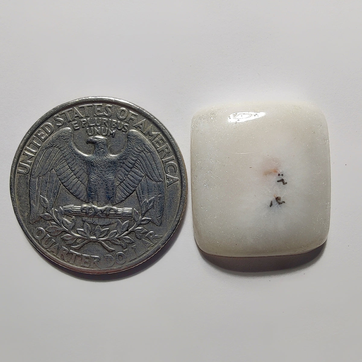 Natural Soler Quartz Cabochon gemstone cabochon - natural crystal healing stone for jewelry making by Gemivra