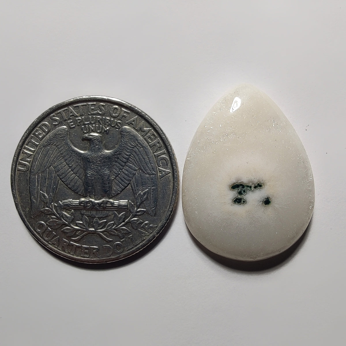 Natural Soler Quartz Cabochon gemstone cabochon - natural crystal healing stone for jewelry making by Gemivra