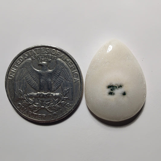 Natural Soler Quartz Cabochon gemstone cabochon - natural crystal healing stone for jewelry making by Gemivra