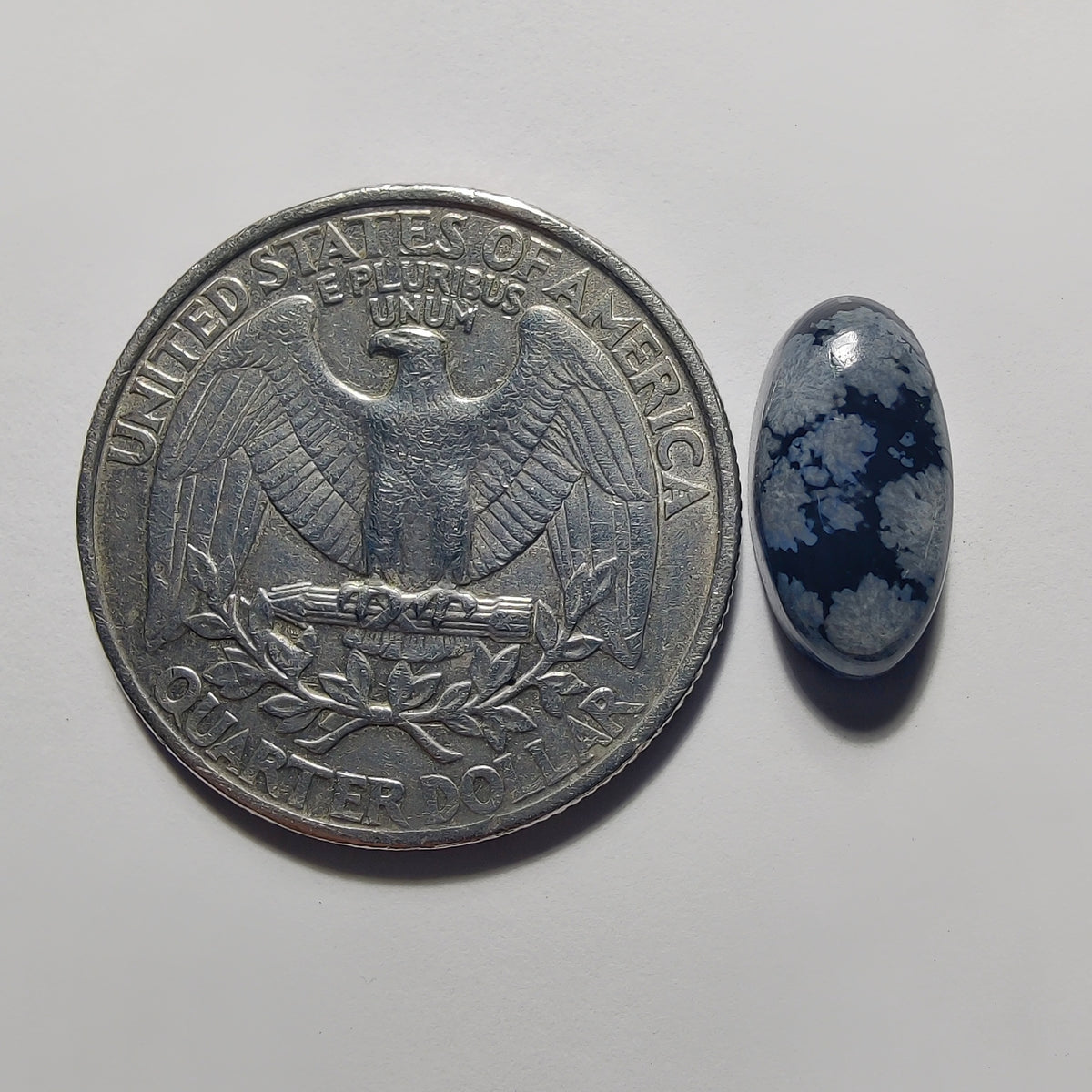 Snowflake Obsidian gemstone cabochon - natural crystal healing stone for jewelry making by Gemivra