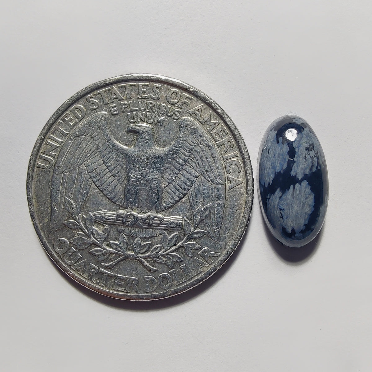 Snowflake Obsidian gemstone cabochon - natural crystal healing stone for jewelry making by Gemivra