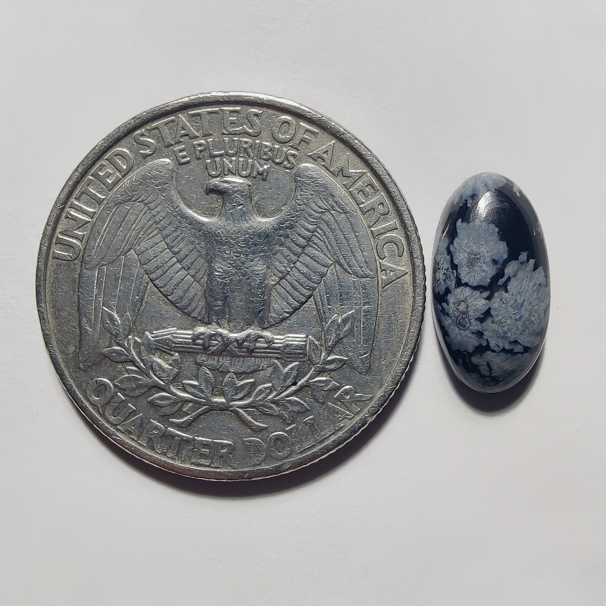 Snowflake Obsidian gemstone cabochon - natural crystal healing stone for jewelry making by Gemivra