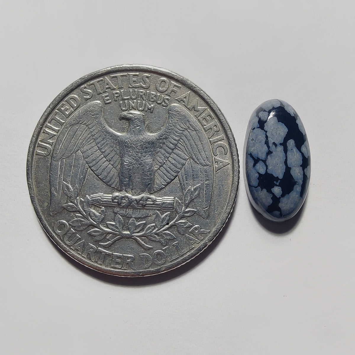 Snowflake Obsidian gemstone cabochon - natural crystal healing stone for jewelry making by Gemivra